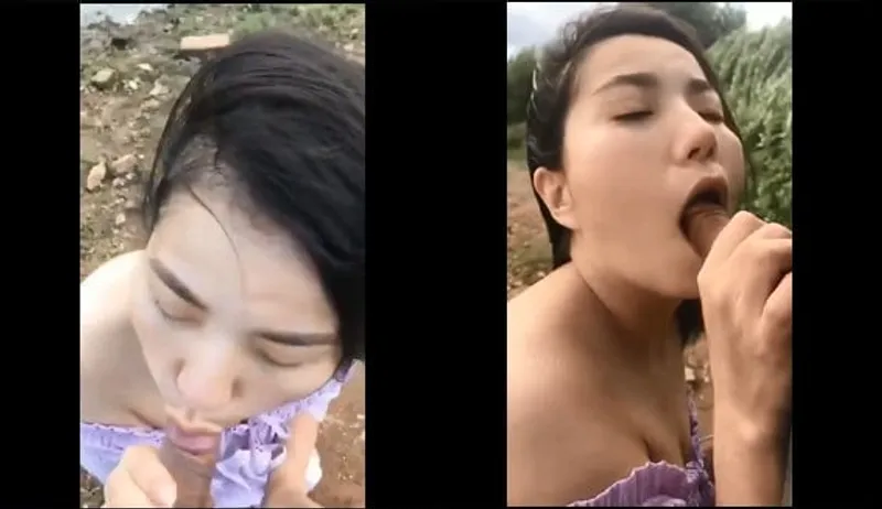 Bạn gái bj cho người yêu bên bờ sông