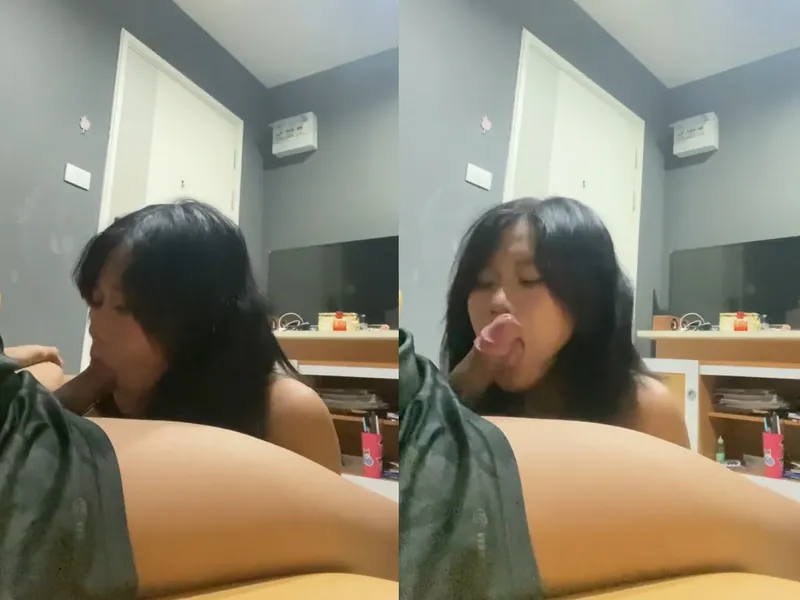 Em mê mút cây hàng đến mức ho sặc sụ p1